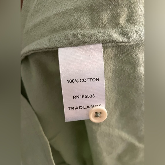 TRADLANDS KINDRED MIDI DRESS DESERT SAGE 100% CRINKLE COTTON XS/S - Picture 14 of 14